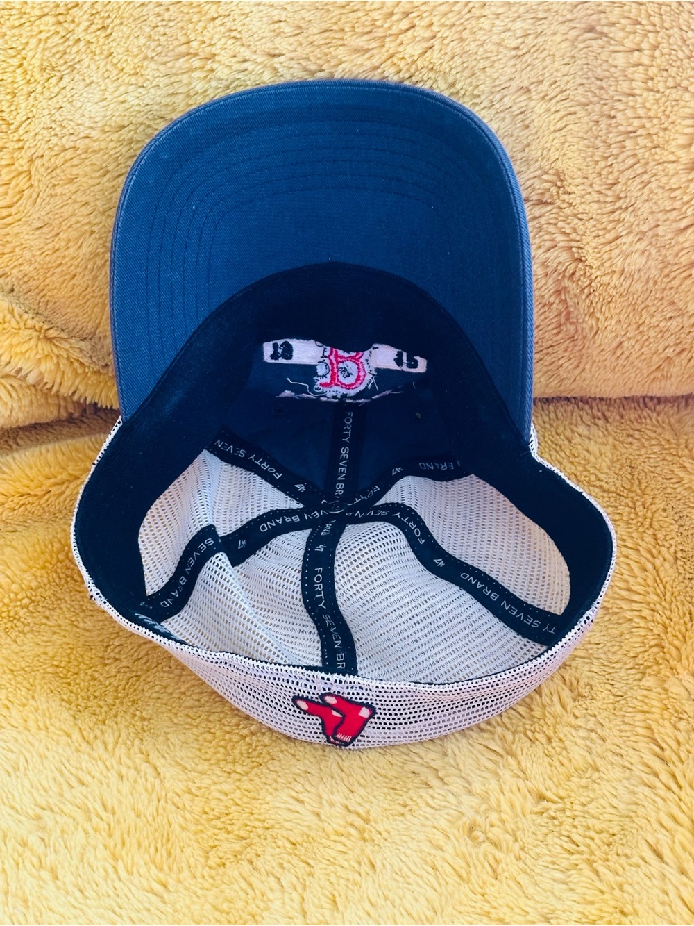 Boston Red Sox ‘47 Brand Adult S/M Fenway Park Collection Mesh MLB Fitted Hat - Picture 7 of 9